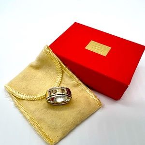 James Avery Ring Silver & Gold Combo Song of Solomon Hebrew Inscribed